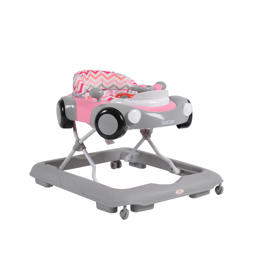 Premergator Cangaroo Shelby Pink, cu jucarie muzicala - imagine 9