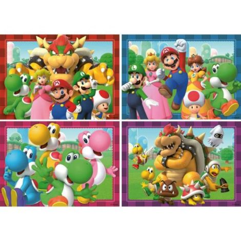 Puzzle Super Mario Ravensburger 4x100 piese