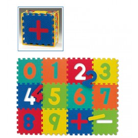 Covoraș puzzle Spartan numere, 12 piese, spumă - imagine 2