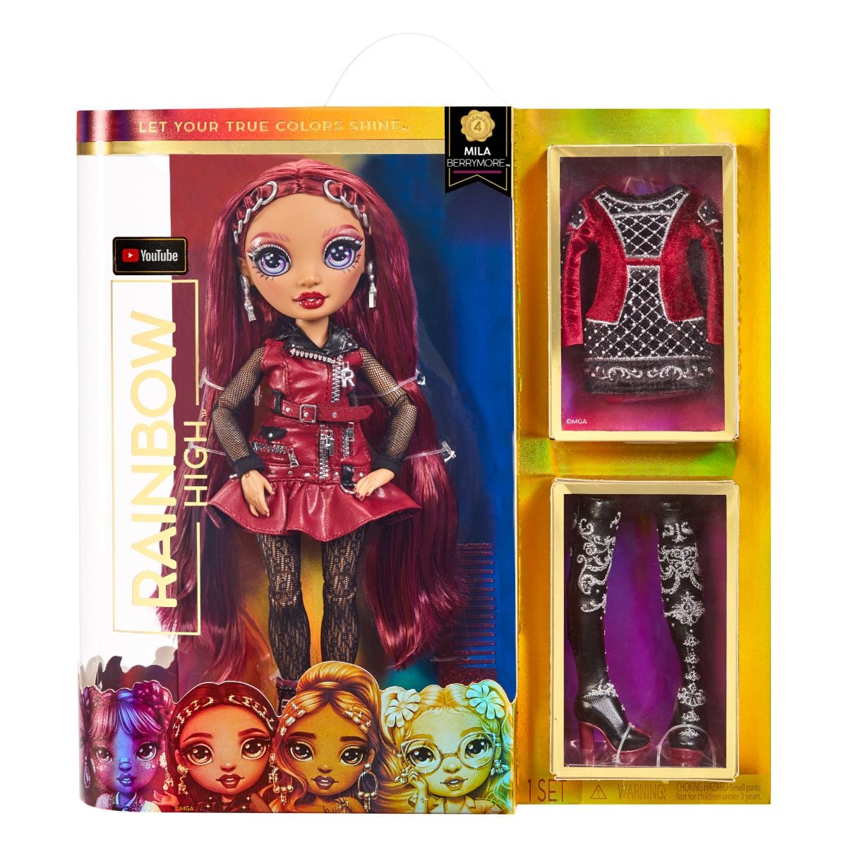 Papusa Rainbow High Mila Berrymore S4 - Creativitate