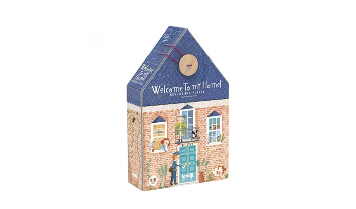 Puzzle Reversibil Londji Bun Venit Acasa 36 Piese