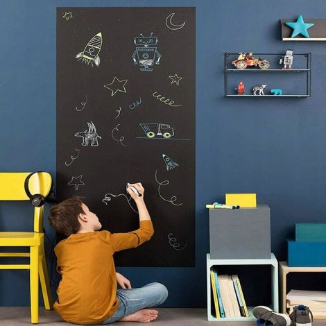 Folie Tablă Neagră Playbox cu Set Cretă Colorată - imagine 3