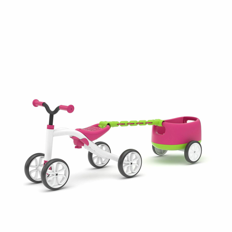 Chillafish Quadie Pink + Remorcă | Tricicletă Copii 1-3 ani