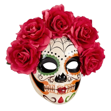 Masca Dia de los Muertos Roz Widmann | Carnaval