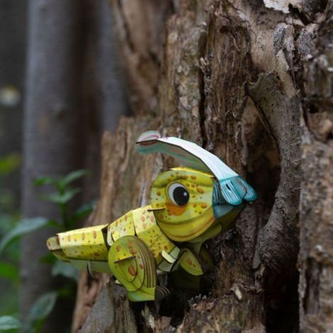 Puzzle 3D Sunet Parasaurolophus Mieredu - imagine 6