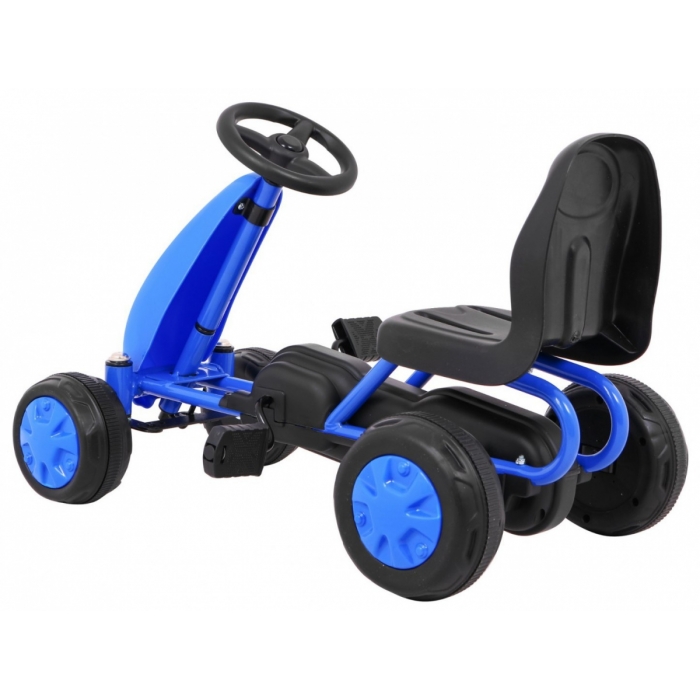 Kart cu Pedale Gokart Albastru - Distracție la Plimbare - imagine 3