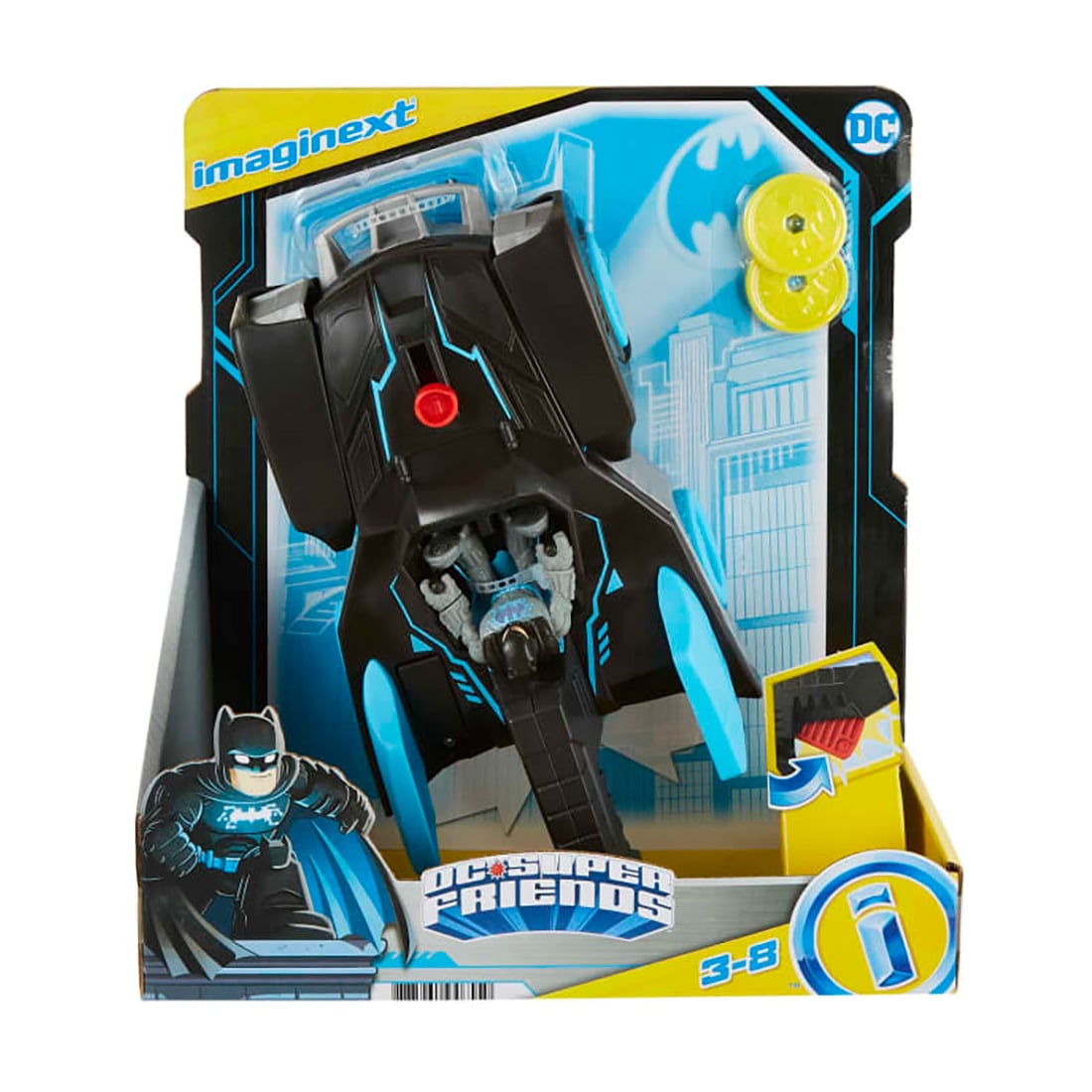 Imaginext Bat-Tech Batmobile Batman + Figurină