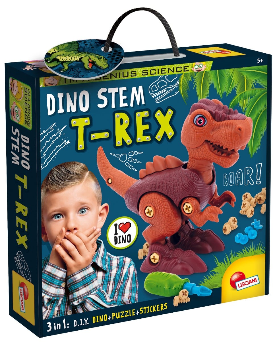 Set Constructie Dino T-Rex Lisciani | Joc Educativ 5+