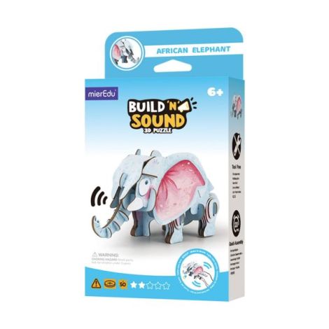 Mieredu Puzzle 3D Elefant cu Sunete