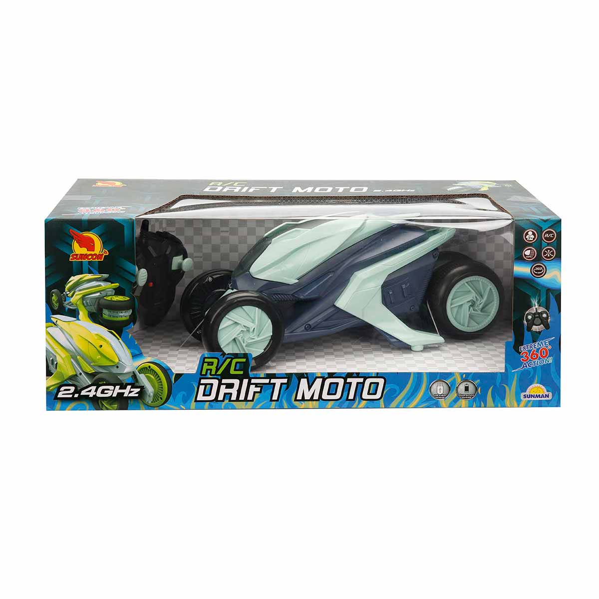 Motocicleta RC Suncon 360° Bleu