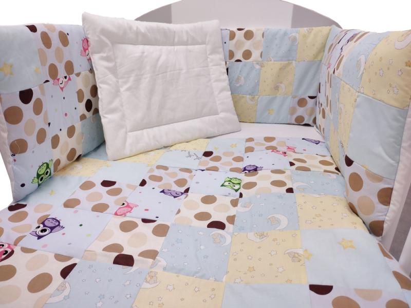 Lenjerie Pat MyKids Mini Patratel Multicolor, 4 Piese
