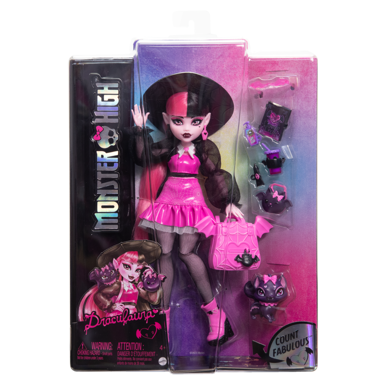 Păpușă Monster High Draculaura cu Animal de Companie