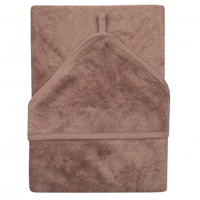 Prosop cu glugă bambus Timboo Mellow Mauve - imagine 2