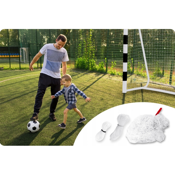 Plasă Poartă Fotbal Neo Sport, Rezistentă - imagine 2