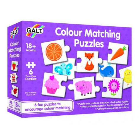 Set 6 Puzzle-uri Lumea Culorilor Galt, 18 Luni+ - imagine 2