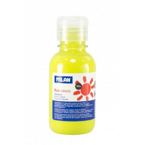 Tempera Galben Fluorescent Milan 125 ml