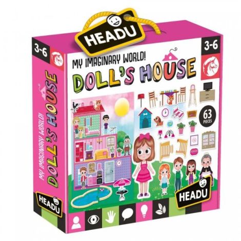 Headu Puzzle Casă Păpuși - Joc Educativ Copii - imagine 2