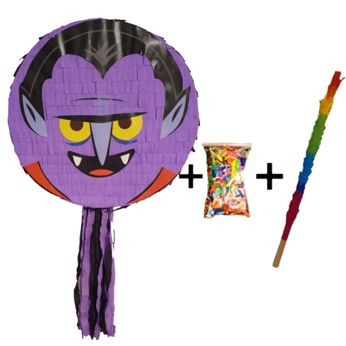 Pinata Dracula PinaStar cu bat si confetti