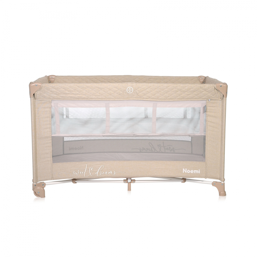 Patut Lorelli Noemi Pliabil, 2 Nivele, Beige - imagine 2