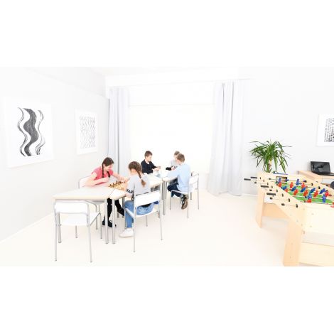 Scaun Next Moje Bambino Stivuibil Alb - imagine 2