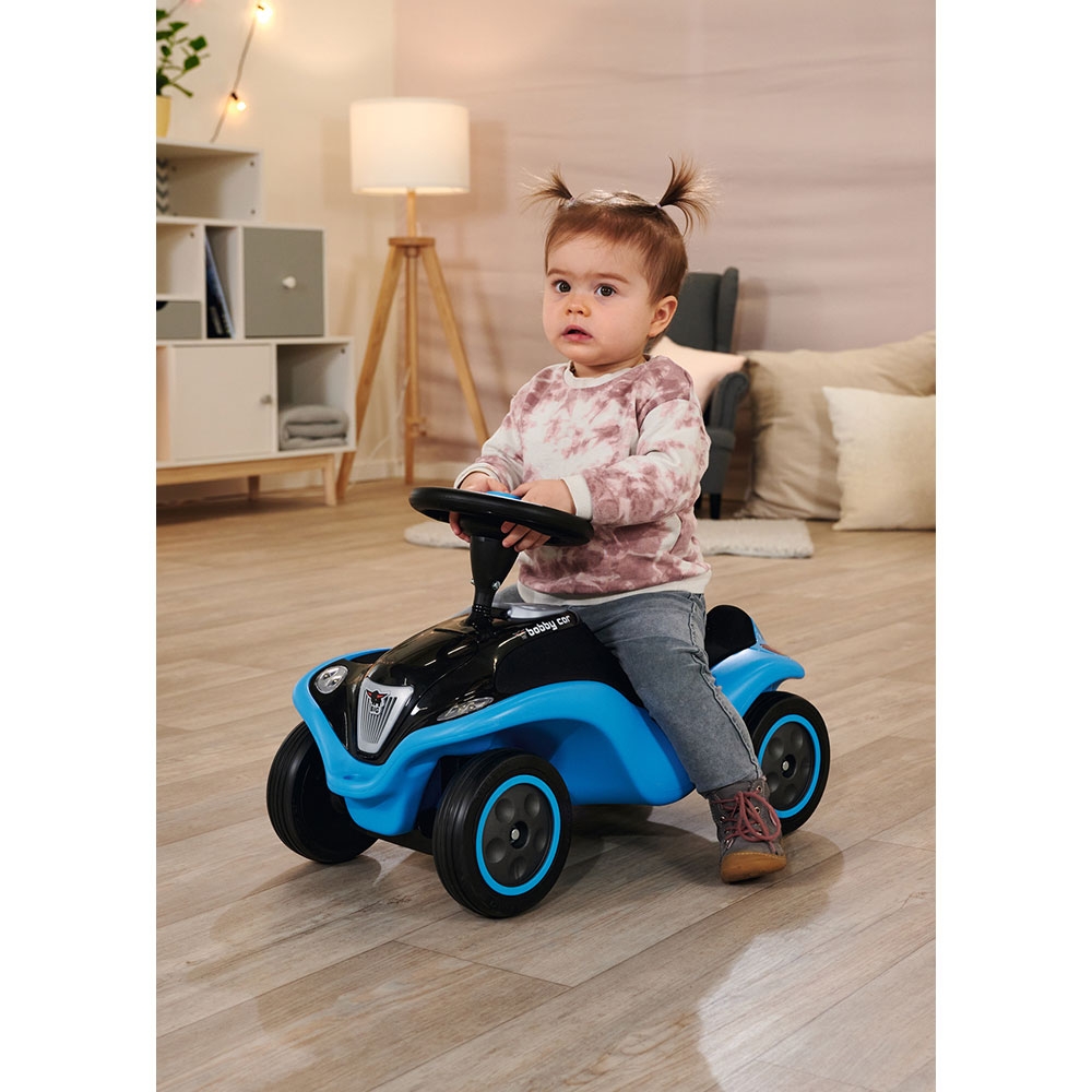 Masinuta Big Bobby Car Next Blue, Faruri LED, Big - imagine 7