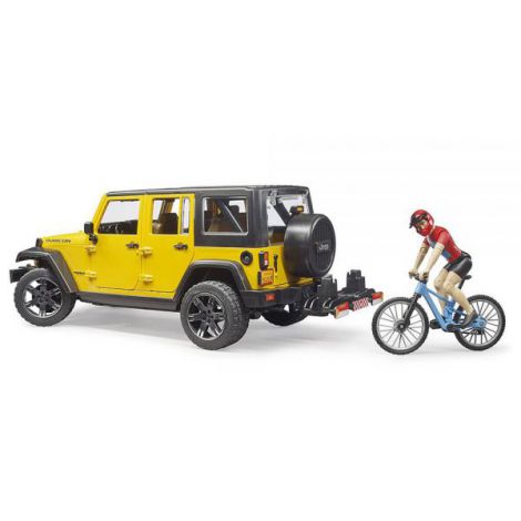 Bruder Jeep Wrangler cu Bicicleta și Ciclist - imagine 4