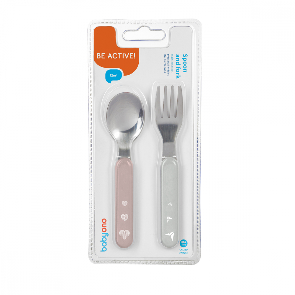 Set tacâmuri Babyono inox, auto-diversificare - imagine 3