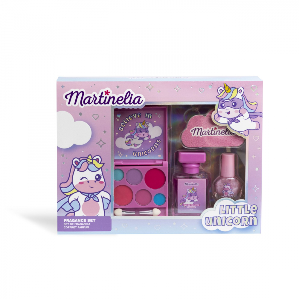 Set Machiaj și Parfum Little Unicorn Martinelia