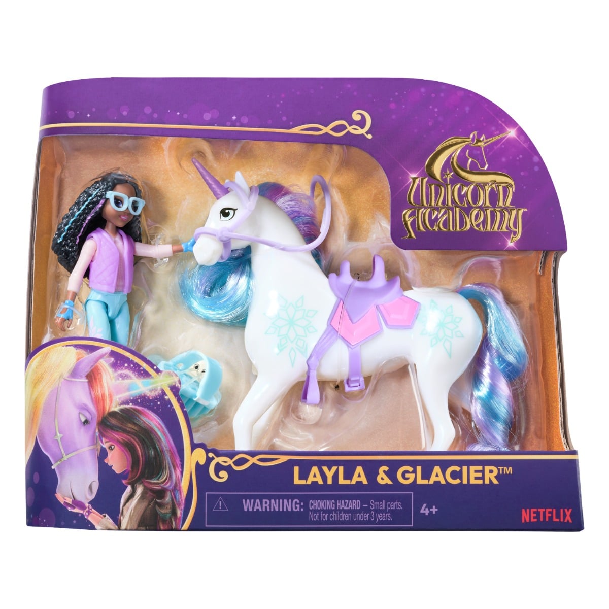Set Păpușă Layla și Unicorn Glacier | Unicorn Academy
