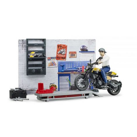 Bruder Service Motocicleta Ducati Scrambler - imagine 4
