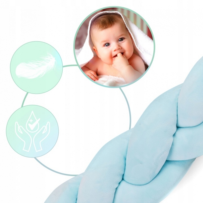 Protectie Patut Ricokids Antialergic Albastru 3m