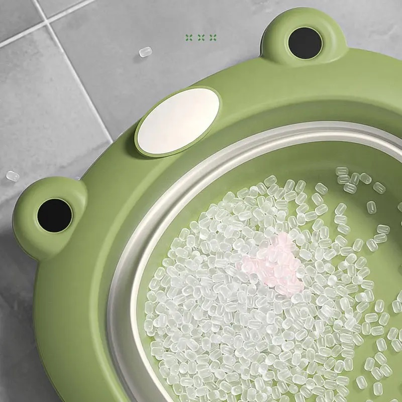 Cadită Pliabilă Little Mom Verde cu Termometru - imagine 9