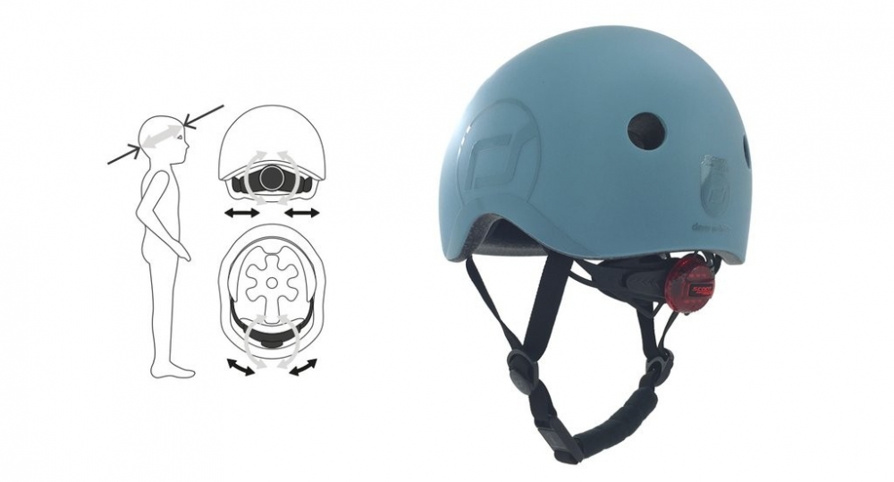 Casca Protectie Copii Scoot and Ride cu LED