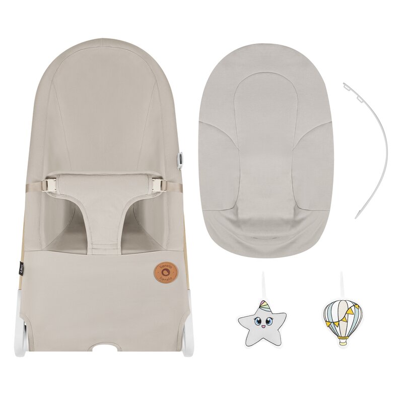 Fotoliu balansoar Lionelo Lilac ergonomic - imagine 5
