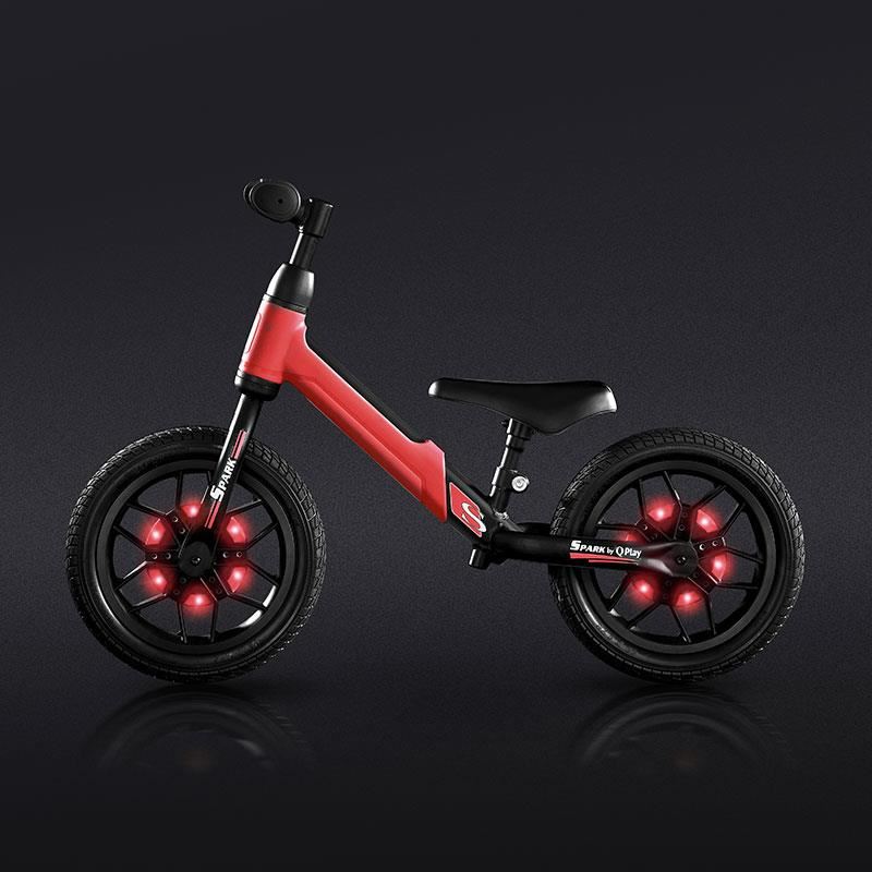Bicicletă QPlay Spark cu LED, Roșu - imagine 2