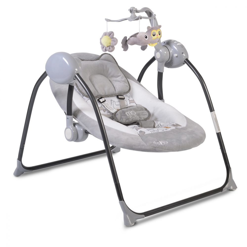 Leagan Electric Zazu Grey Cangaroo cu Telecomanda - imagine 3