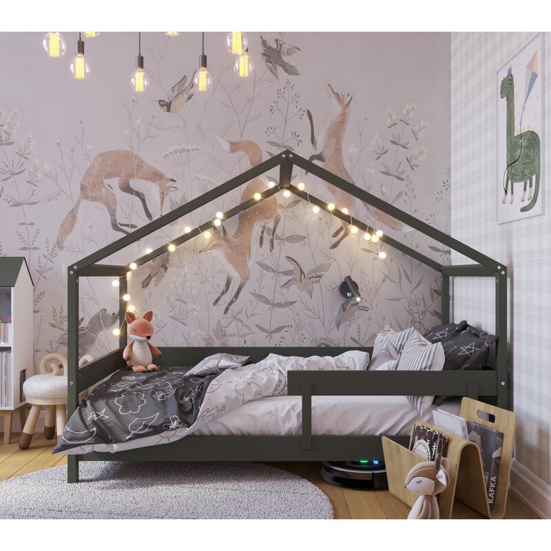 Pat YappyHytte Bed Verde Transformabil Casuta Joaca