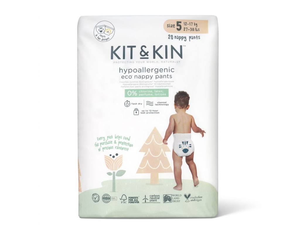 Scutece Hipoalergenice KitKin Pull Up 5, 12-17kg - imagine 3