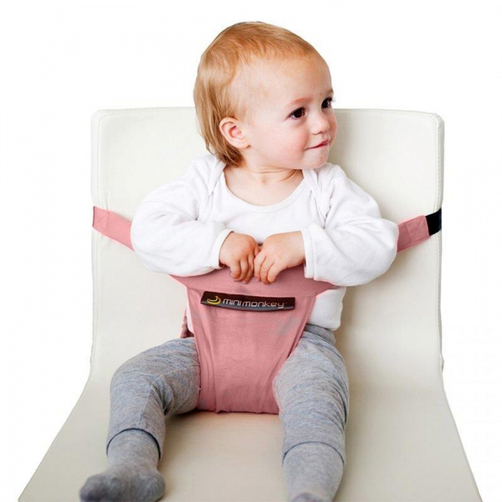Mini Chair Minimonkey Pastel Pink - Transformă orice scaun - imagine 2