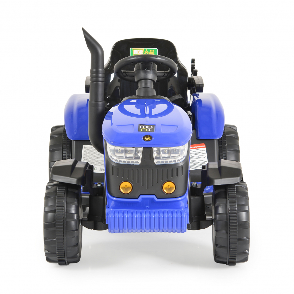 Moni Rancher Blue - Tractor Electric cu Remorca 70W - imagine 2