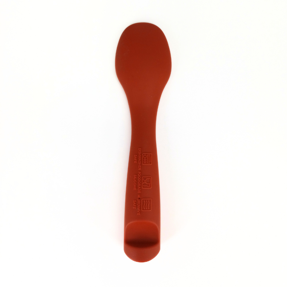 Lingurita Silicon Coccorito Red | Sigură pentru Bebeluși