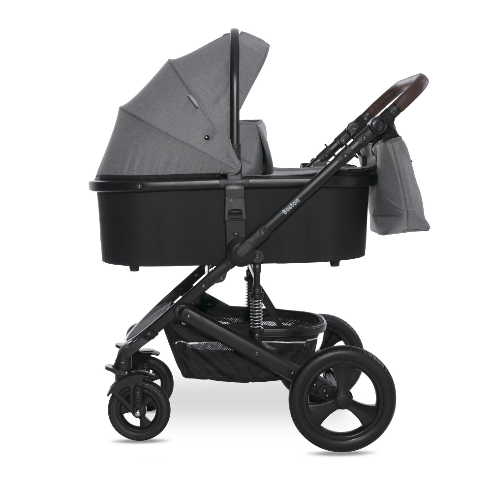 Carucior Transformabil Lorelli Boston, 3 in 1, Gri - imagine 3