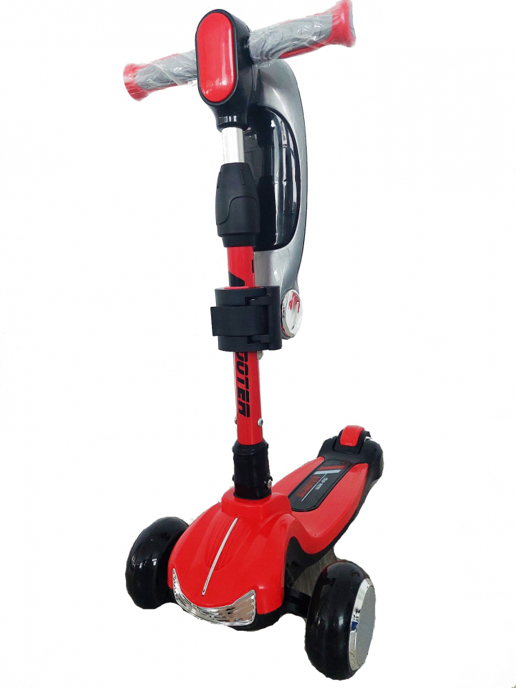 Trotineta Nichiduta Red Monster Truck cu Proiector - imagine 2