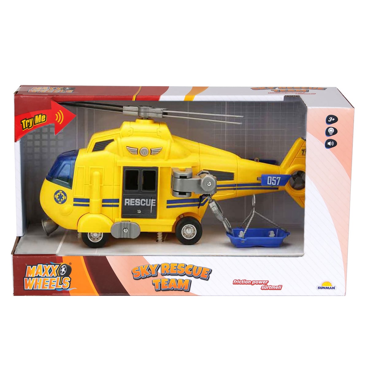 Elicopter Maxx Wheels 1:16 cu Lumini și Sunete