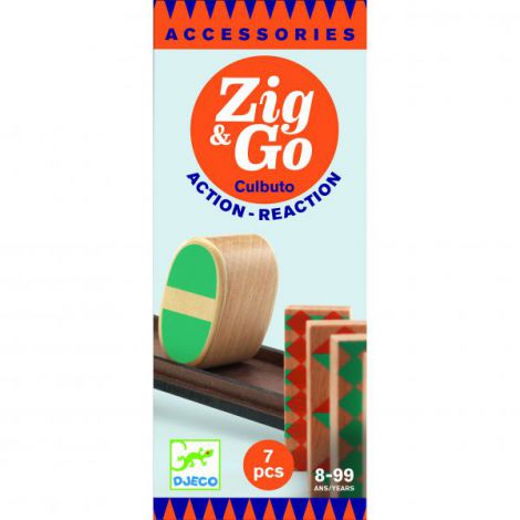 Zig & Go Rampa 7 piese Djeco - Joc reacții în lanț