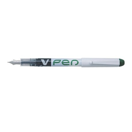 Stilou V-Pen Erasable Pilot, vârf mediu, verde