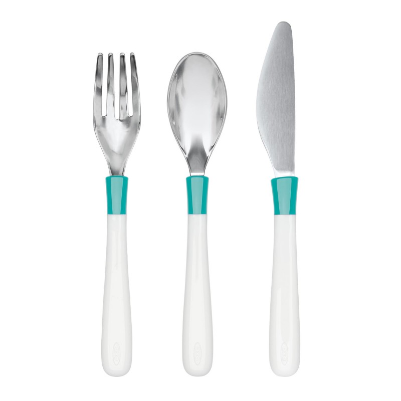 Set 3 Tacamuri OXO Tot Teal pentru Copii - imagine 4