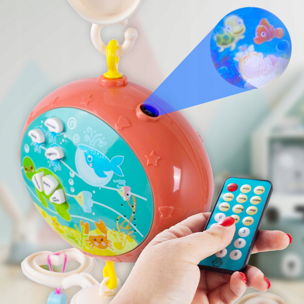 Carusel Muzical Pegasus cu Proiector si Telecomanda - imagine 6