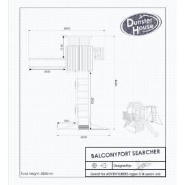 Balcony Fort Searcher™ Dunster House - Spațiu de Joacă - imagine 4