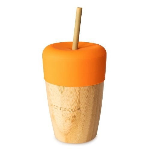 Pahar Bambus 240ml Eco Rascals Portocaliu